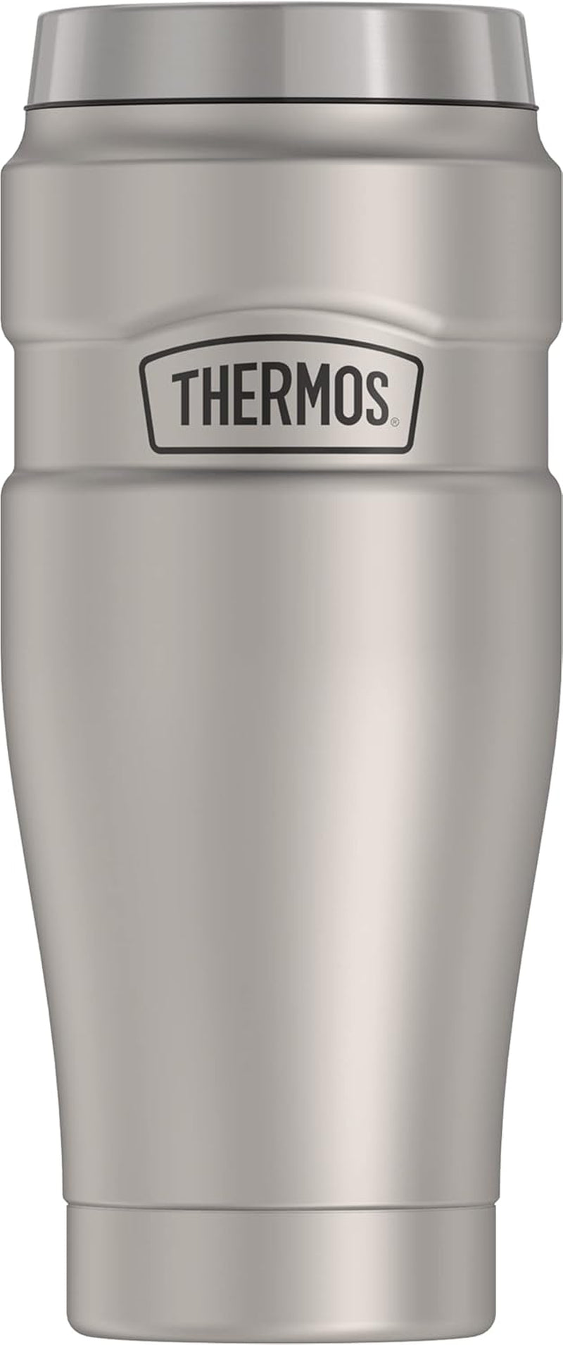 Stainless King Vacuum-Insulated Travel Tumbler, 16 Ounce, Matte Steel